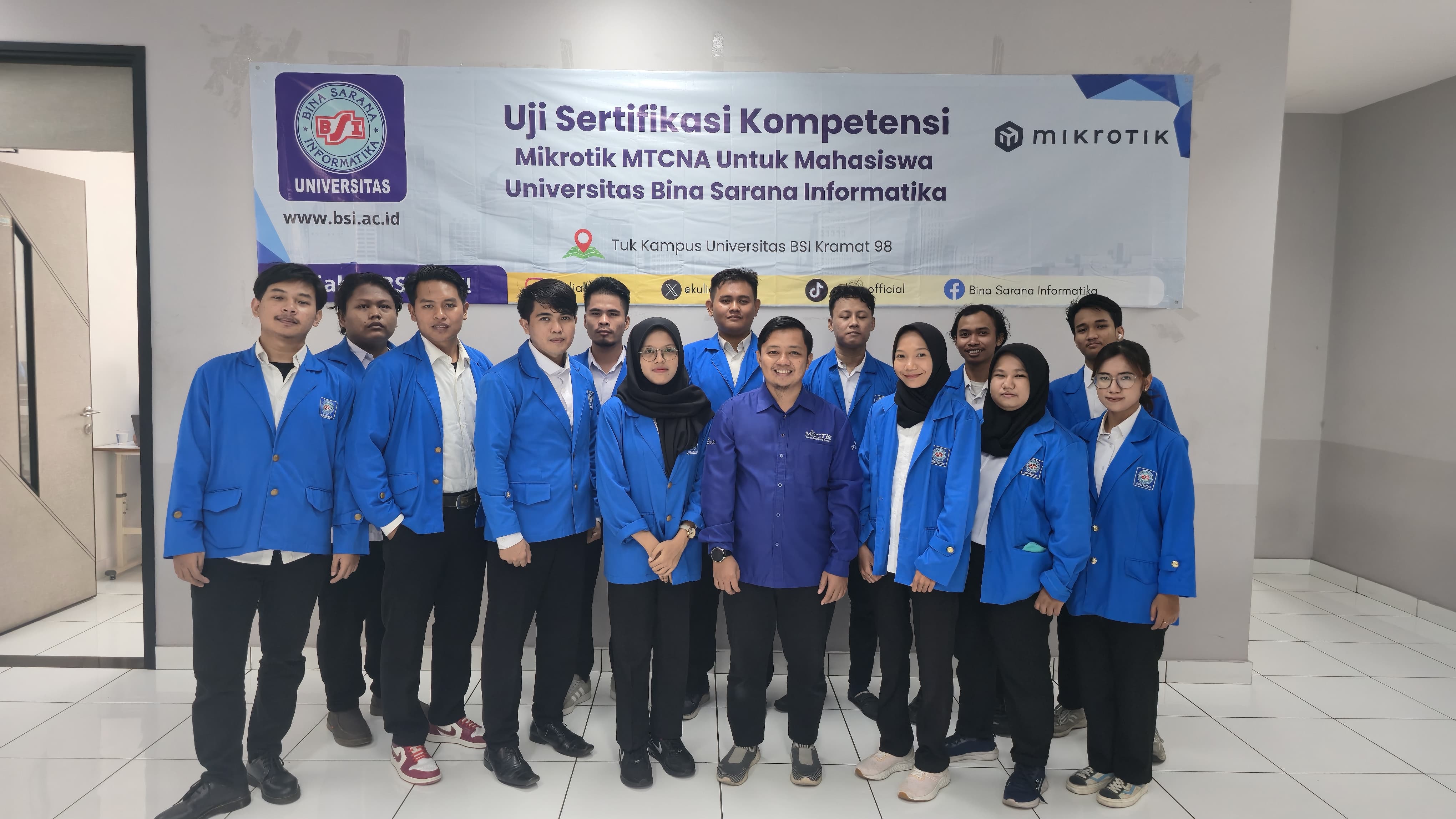 Uji Sertifikasi Kompetensi Mikrotik MTCNA di UBSI: Bekal Nyata untuk Mahasiswa Hadapi Dunia Kerja